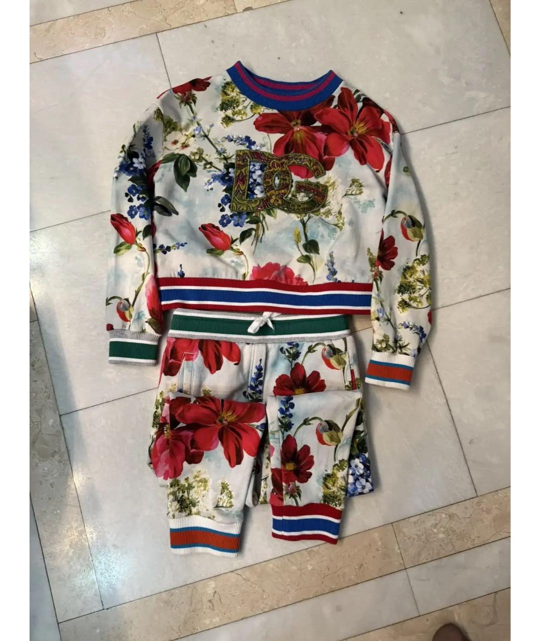 DOLCE & GABBANA KIDS Мульти хлопковый комплект, фото 2