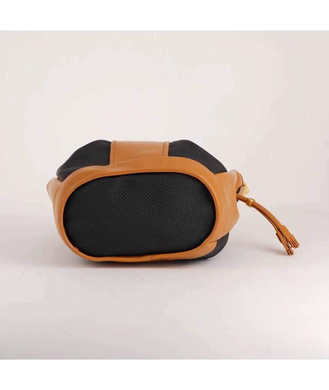 SAINT LAURENT Коричневая кожаная сумка через плечо, фото 7