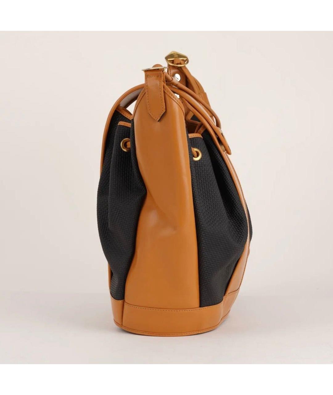 SAINT LAURENT Коричневая кожаная сумка через плечо, фото 5