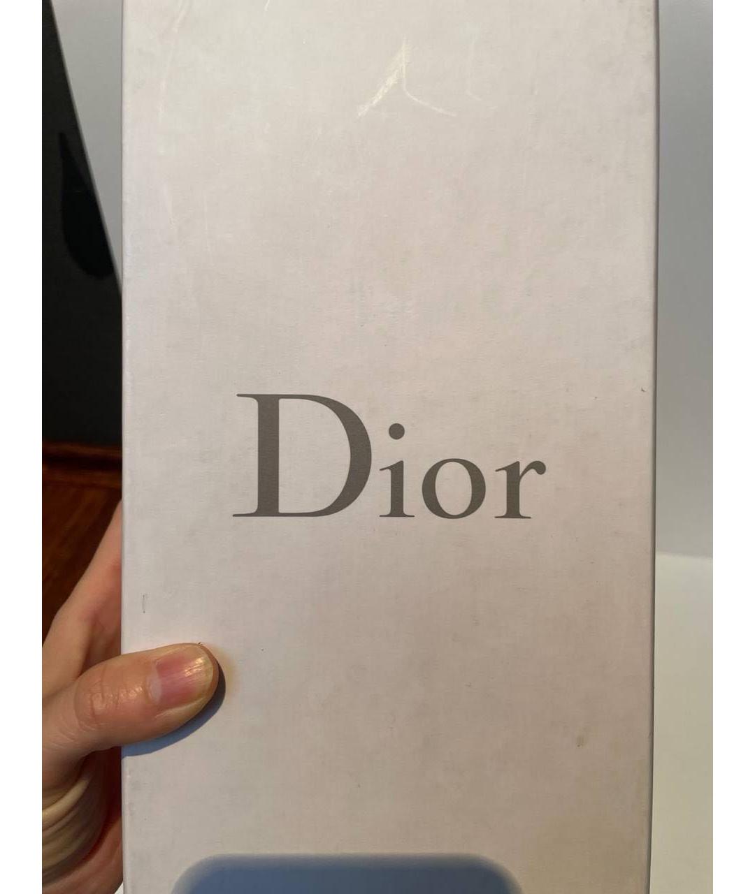 CHRISTIAN DIOR Золотые кожаные босоножки, фото 6