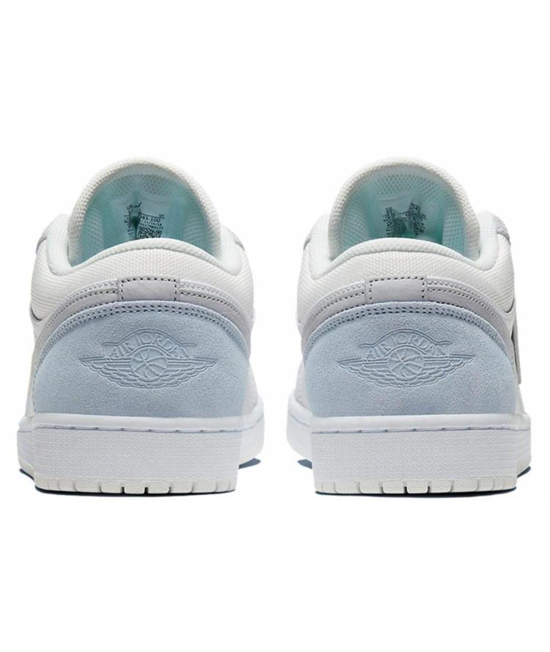 JORDAN Серые кожаные низкие кроссовки / кеды, фото 4