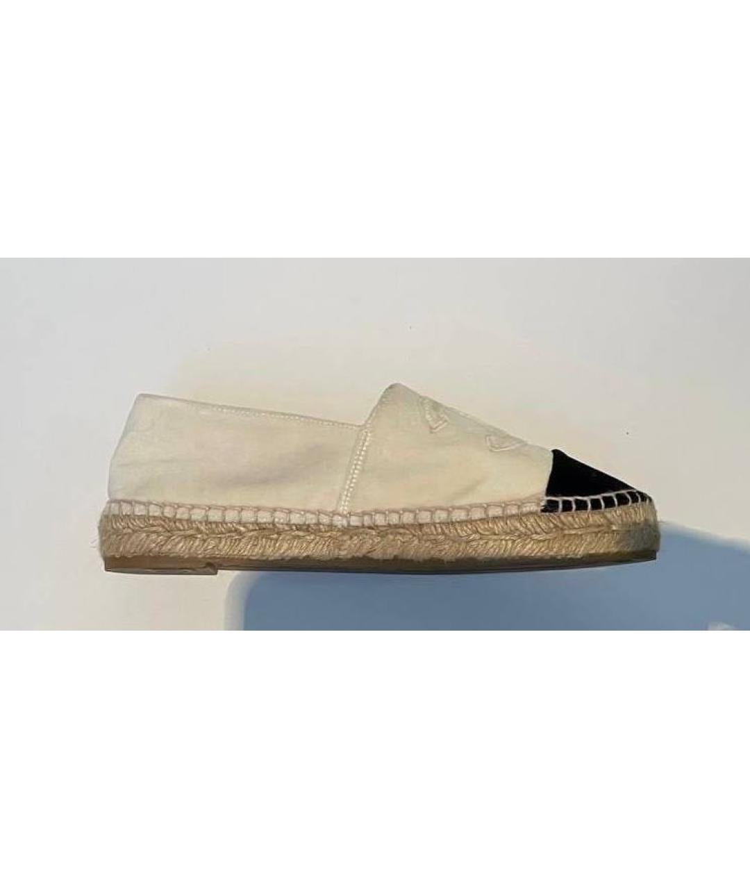 CHANEL Бежевые замшевые эспадрильи, фото 5