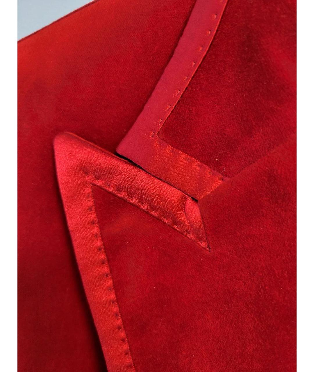 DOLCE&GABBANA Красный хлопковый жакет/пиджак, фото 5