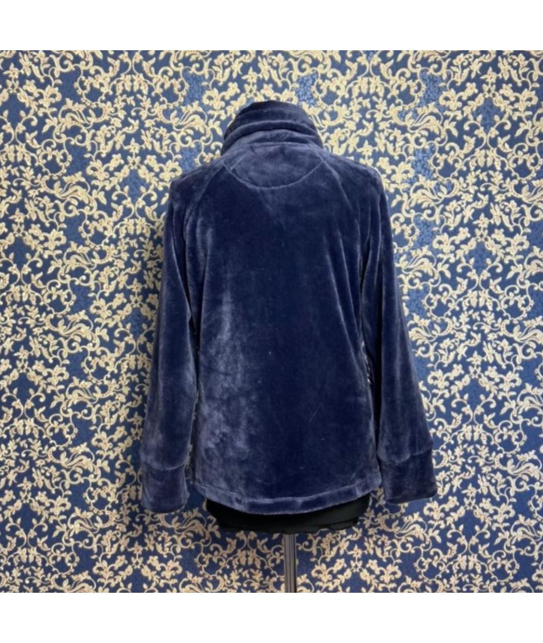 CALVIN KLEIN Синий полиэстеровый кардиган, фото 2