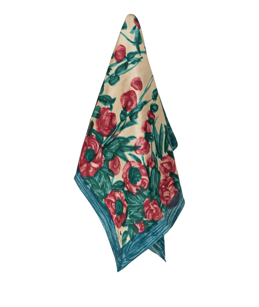 WEEKEND MAX MARA Мульти шелковый платок, фото 1