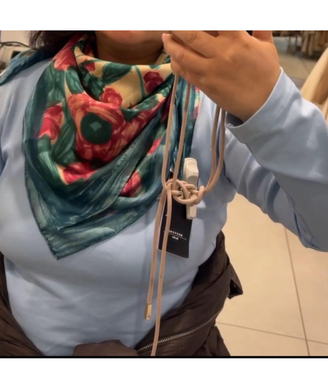 WEEKEND MAX MARA Мульти шелковый платок, фото 3