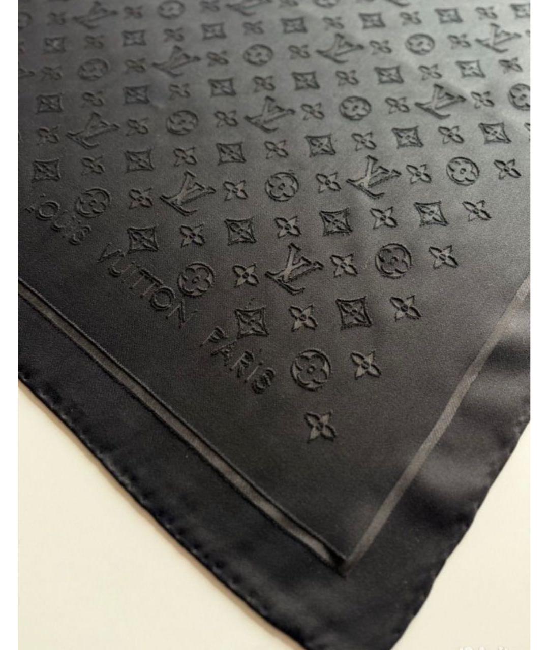 LOUIS VUITTON Черный платок, фото 4