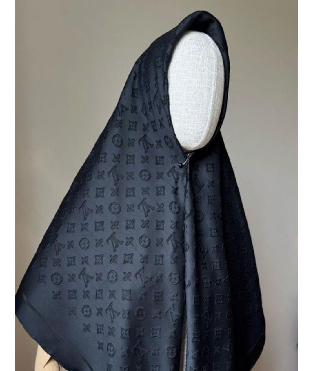 LOUIS VUITTON Черный платок, фото 2