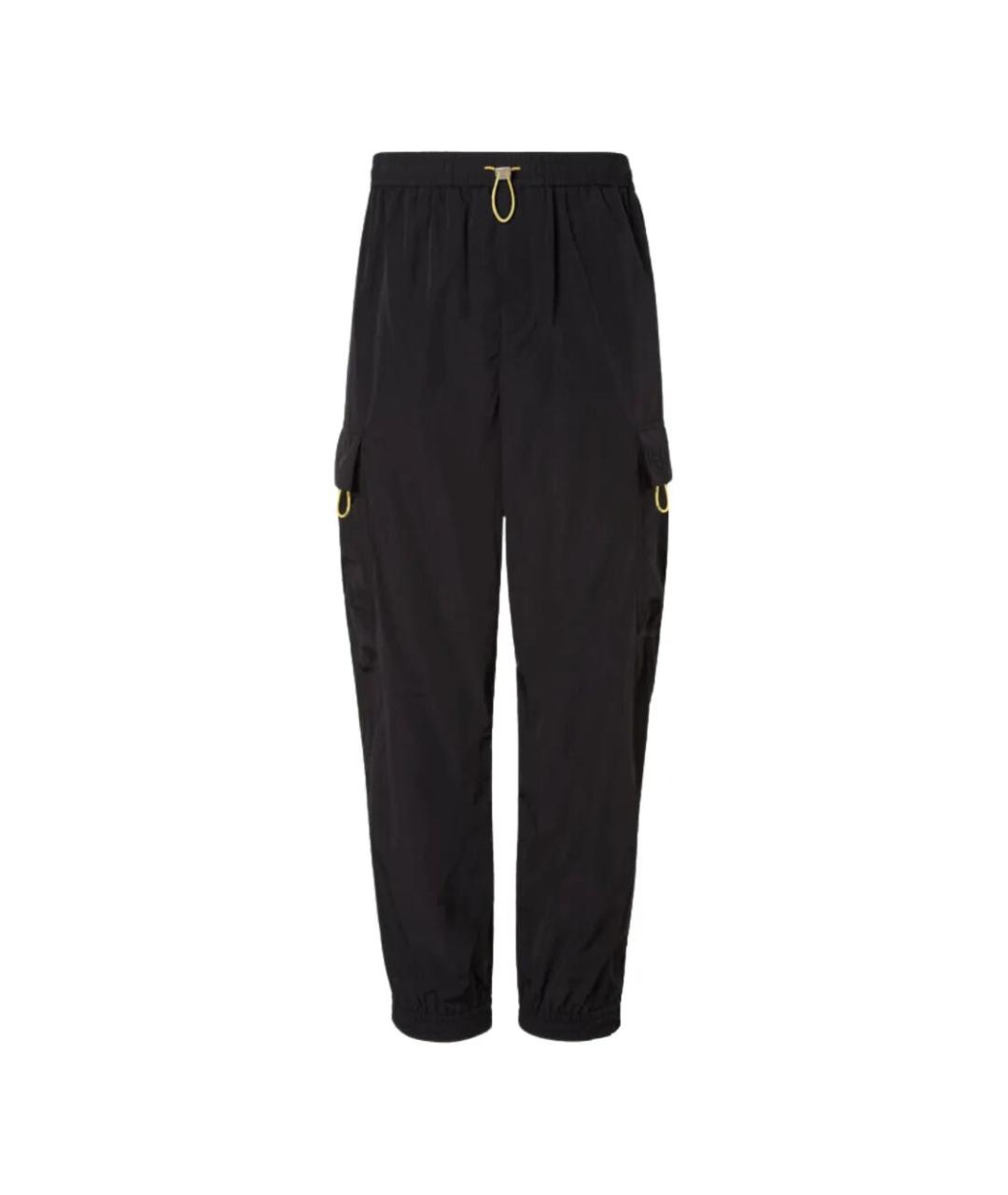 FENDI Черные полиамидовые повседневные брюки, фото 1