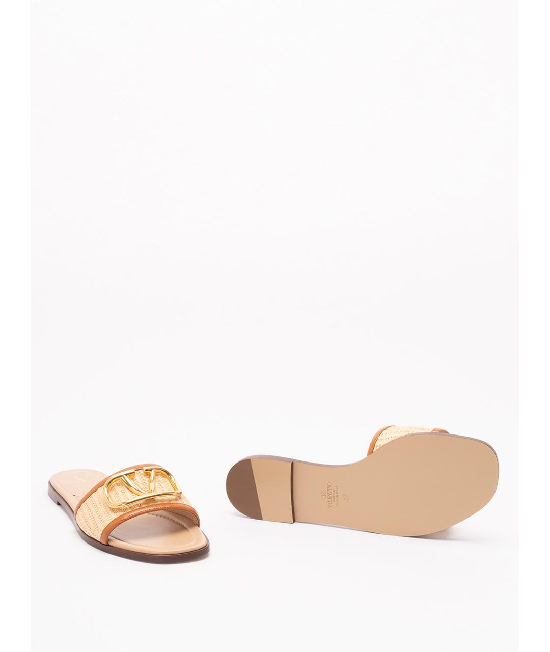 VALENTINO Кожаные шлепанцы, фото 4