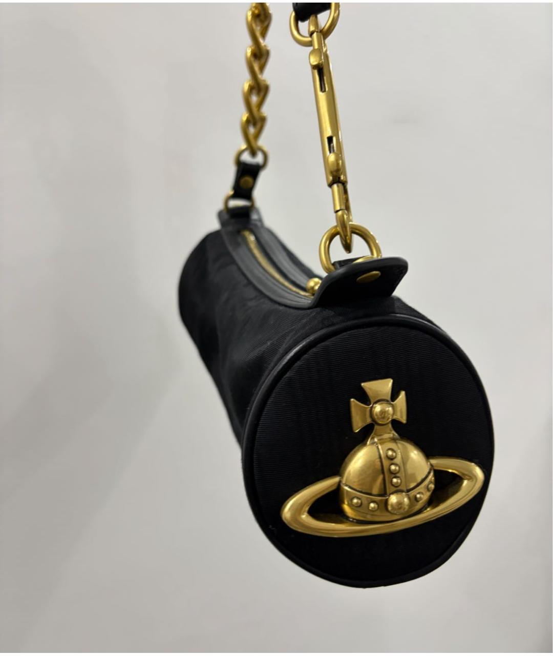 VIVIENNE WESTWOOD Черная сумка через плечо, фото 6