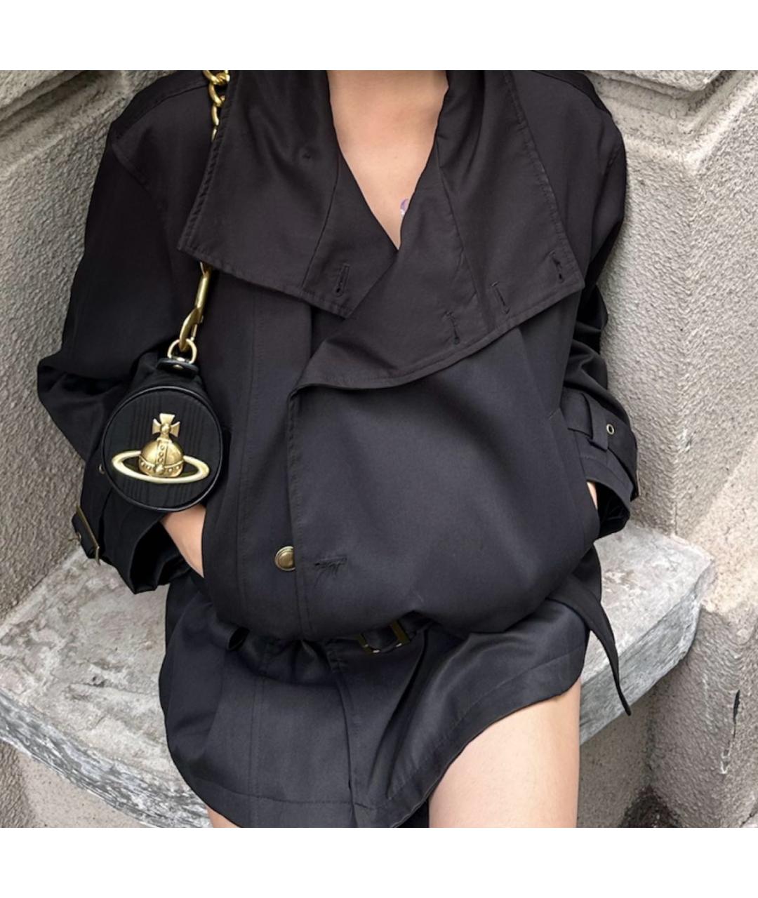 VIVIENNE WESTWOOD Черная сумка через плечо, фото 7