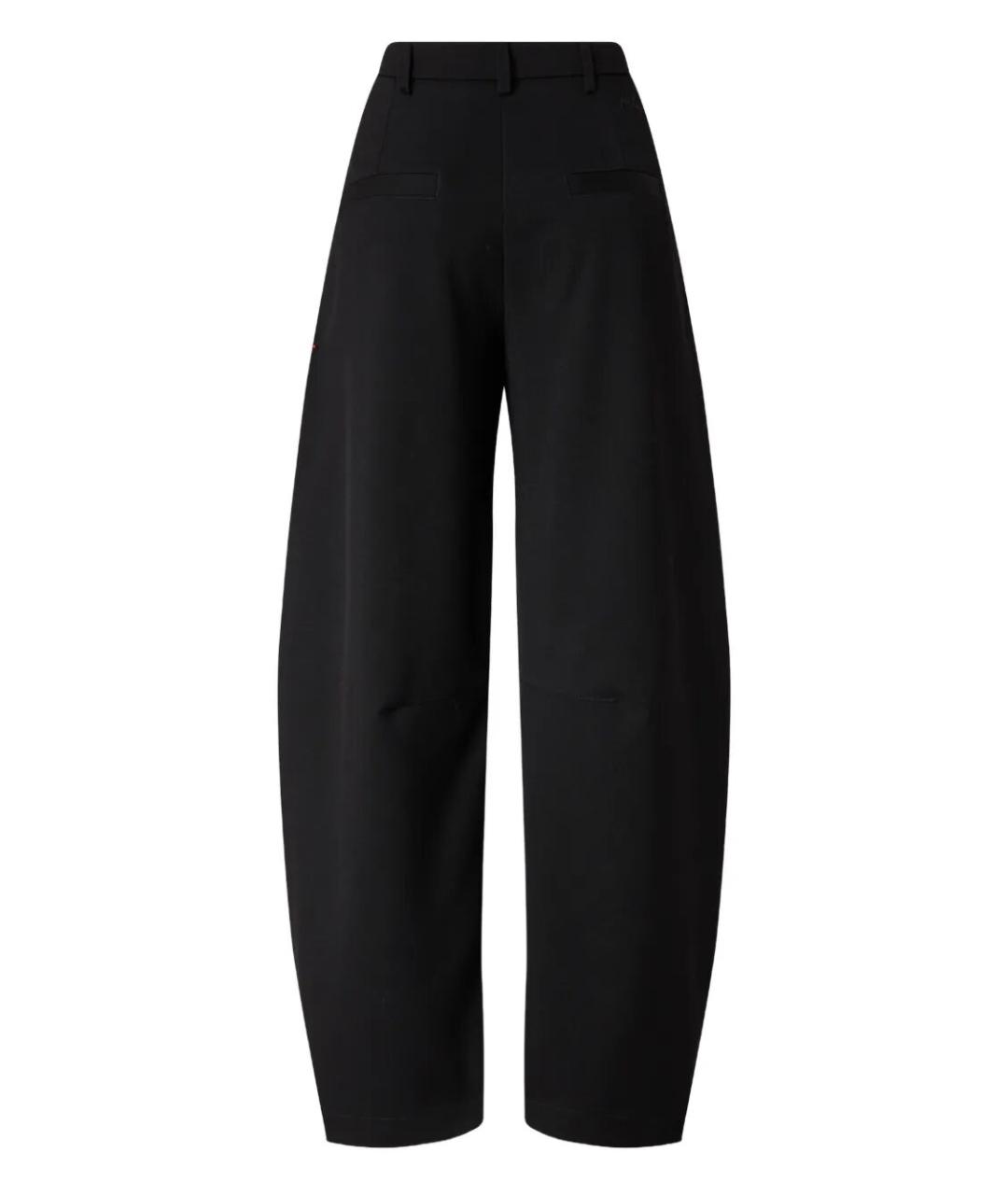 PINKO Черные полиэстеровые брюки широкие, фото 2