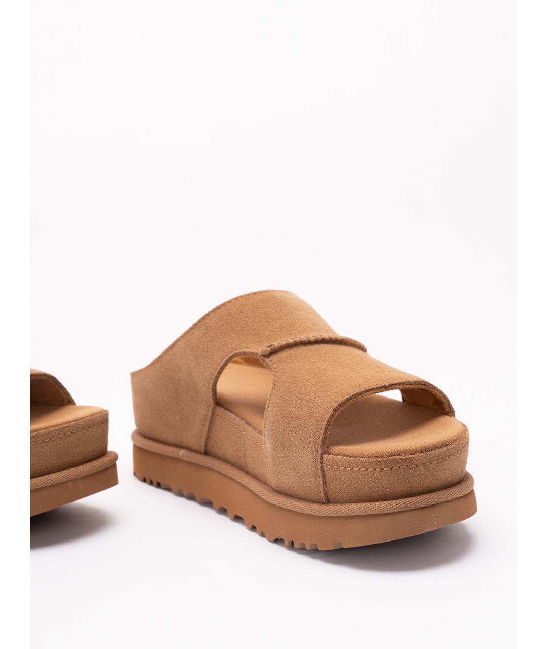 UGG AUSTRALIA Коричневые замшевые сандалии, фото 5