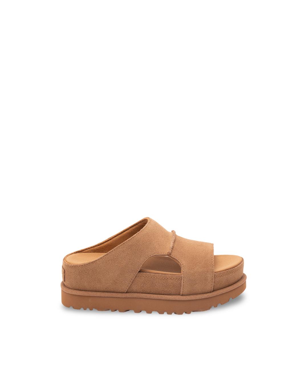 UGG AUSTRALIA Коричневые замшевые сандалии, фото 6