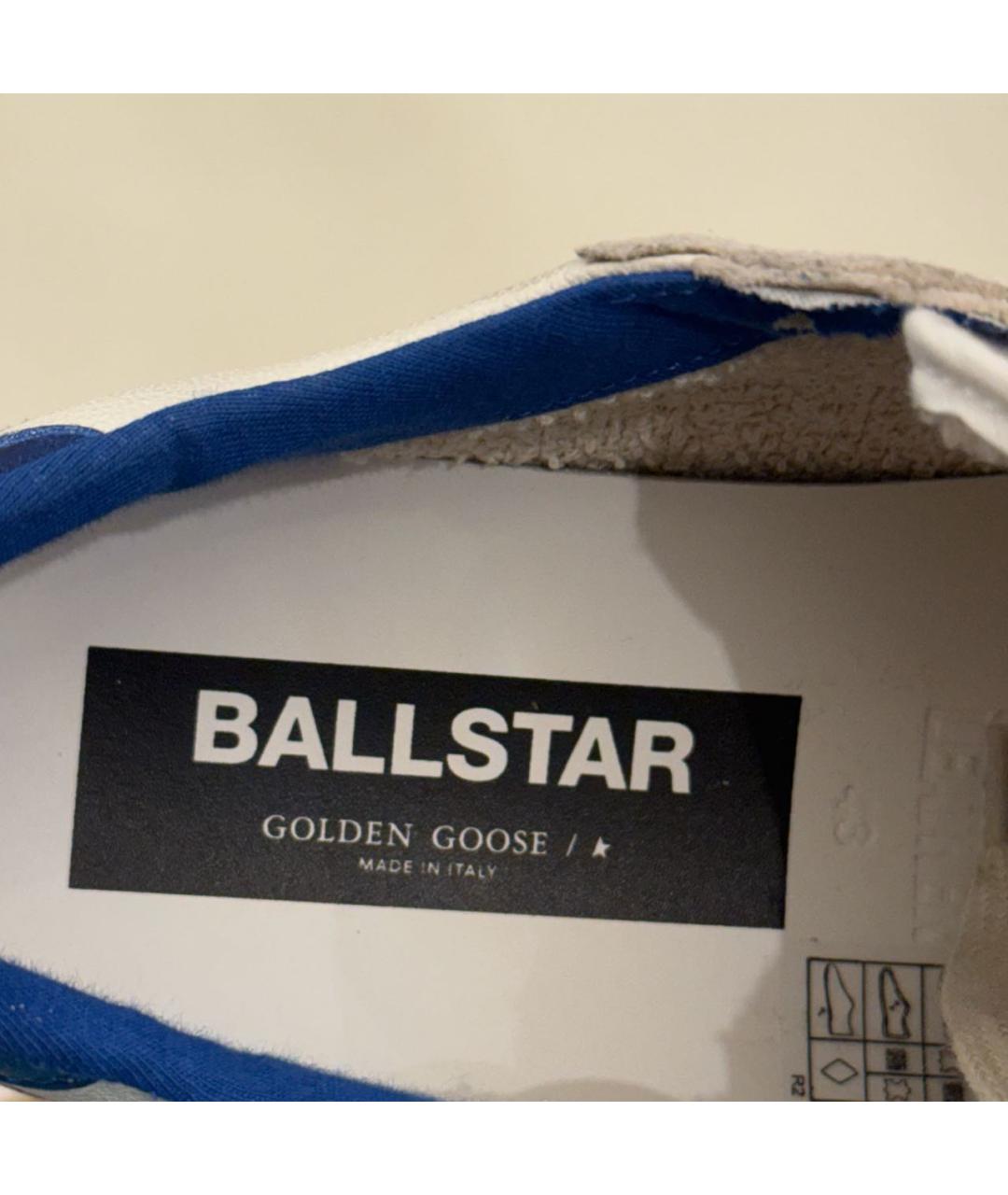 GOLDEN GOOSE DELUXE BRAND Бежевые кожаные низкие кроссовки / кеды, фото 6