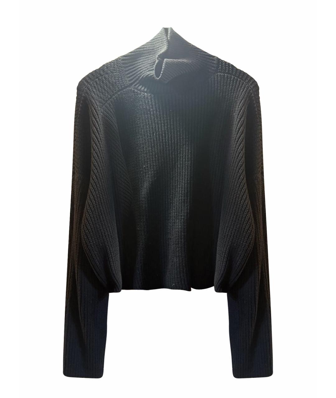 BALENCIAGA Черный хлопковый джемпер / свитер, фото 1