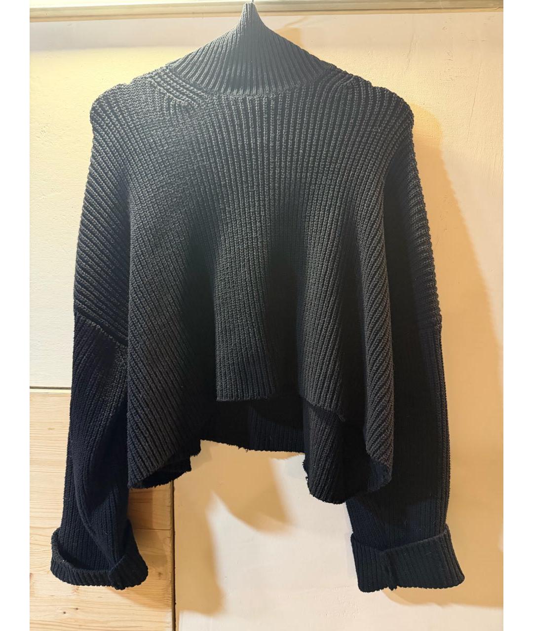 BALENCIAGA Черный хлопковый джемпер / свитер, фото 5