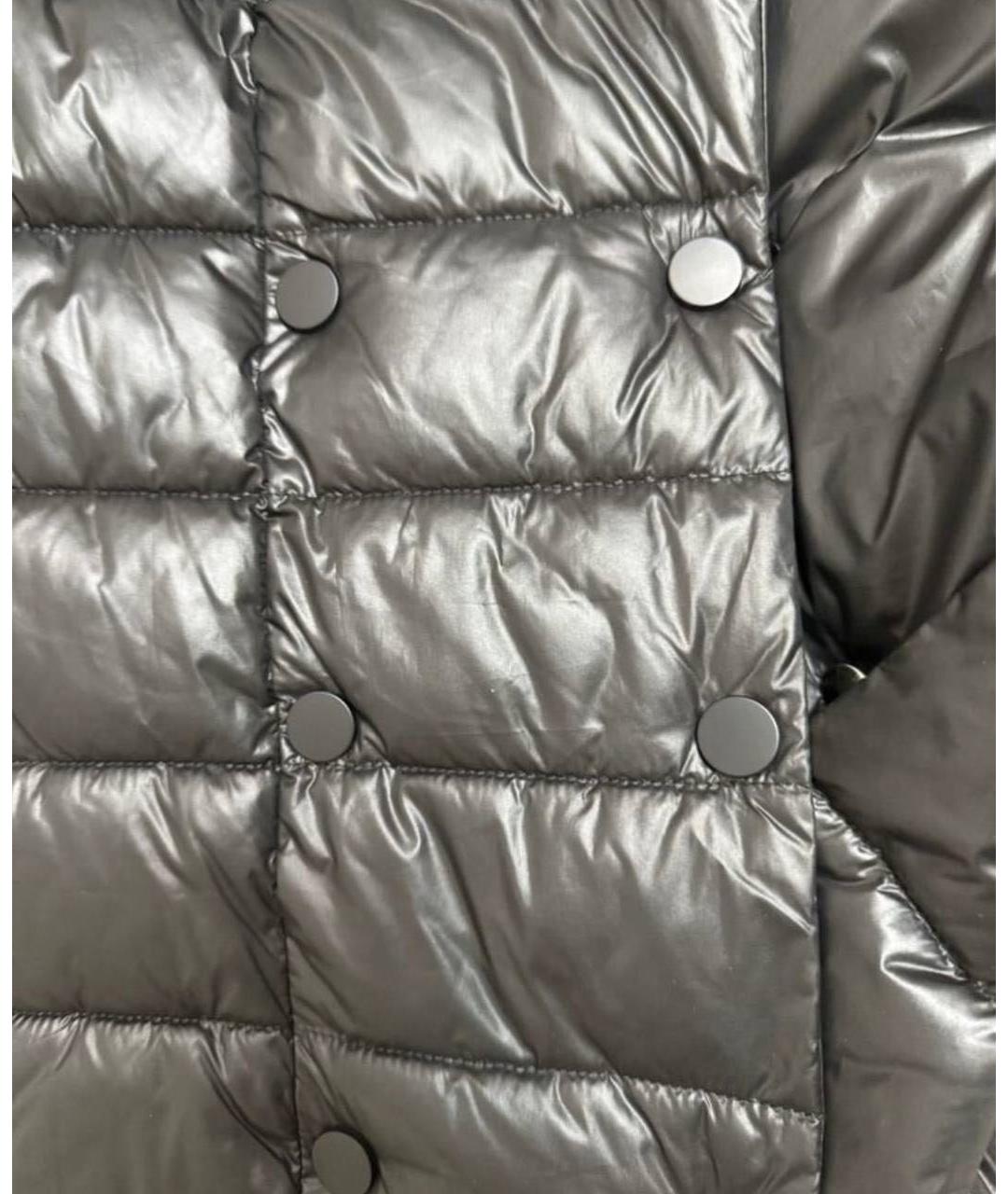 MAX MARA Черное полиэстеровое пальто, фото 4