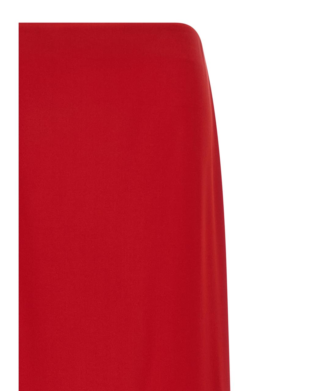 ARMARIUM Красная шелковая юбка макси, фото 4