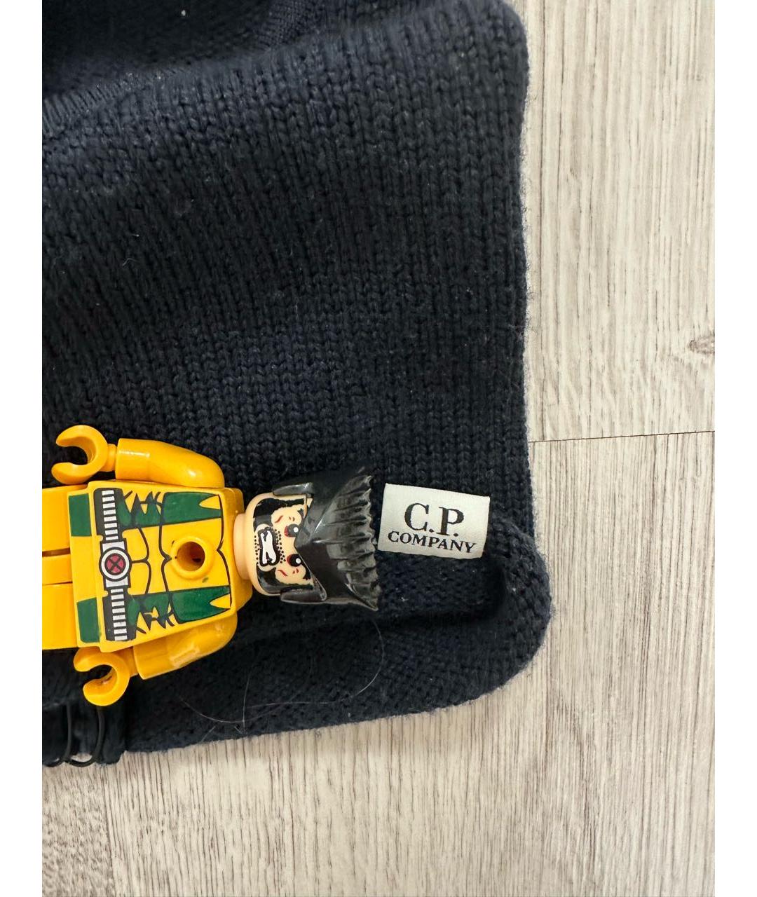 CP COMPANY Темно-синяя хлопковая шапка, фото 2