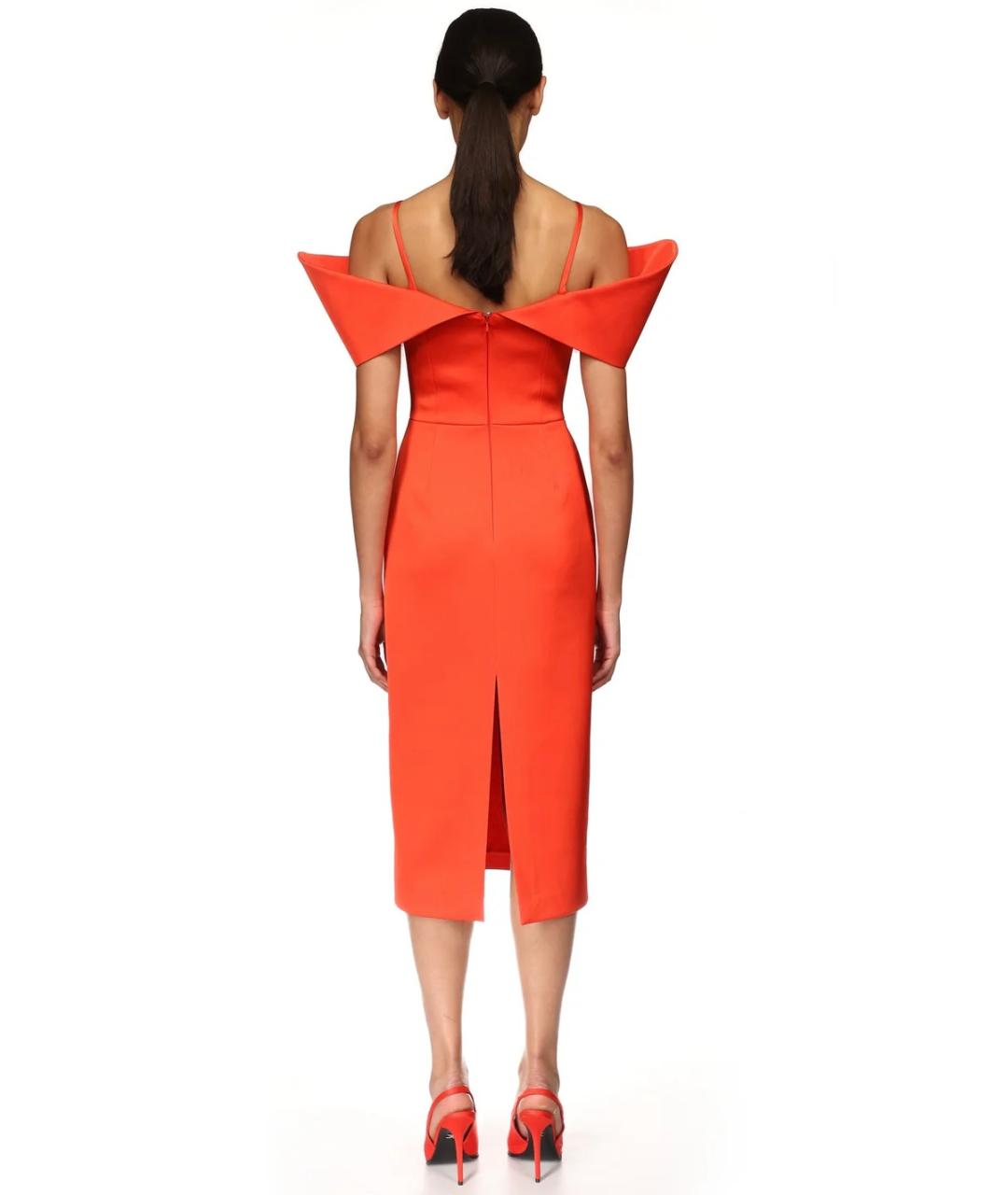 DAVID KOMA Красное коктейльное платье, фото 4
