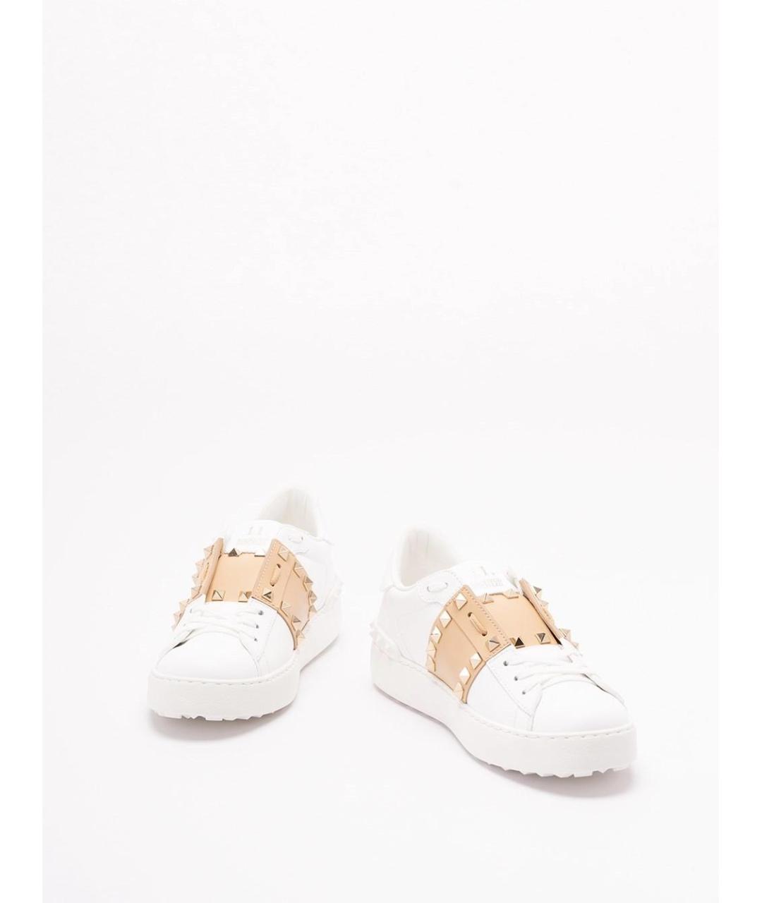 VALENTINO Белые кожаные кроссовки, фото 2