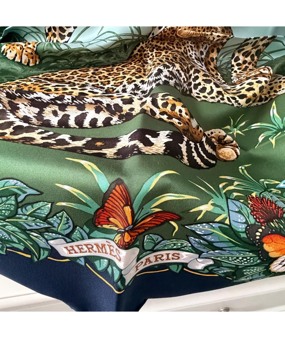 HERMES Мульти шелковый платок, фото 7