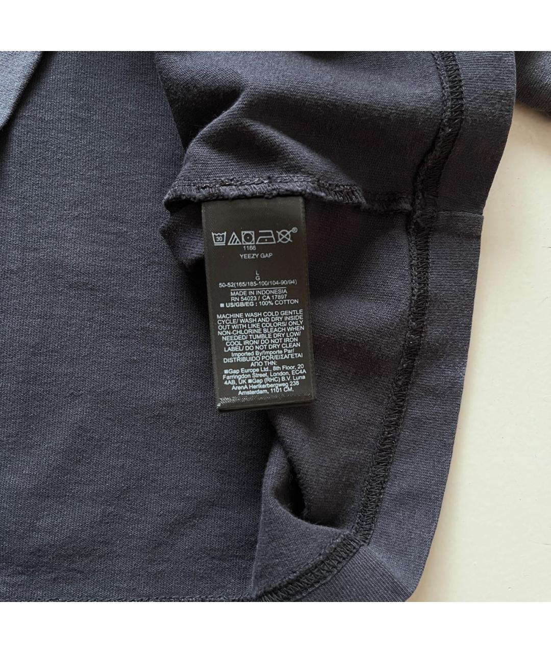 YEEZY Антрацитовая хлопковая майка, фото 6