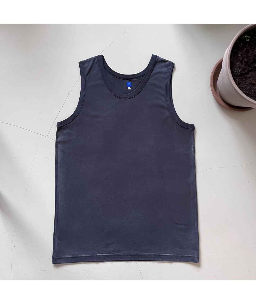 YEEZY Антрацитовая хлопковая майка, фото 5