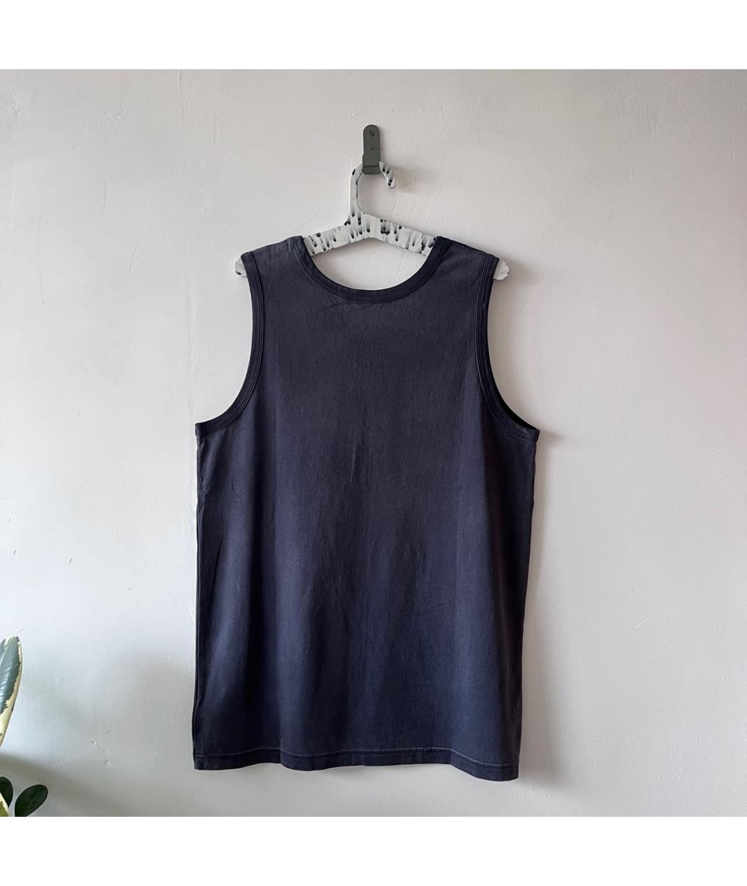 YEEZY Антрацитовая хлопковая майка, фото 4