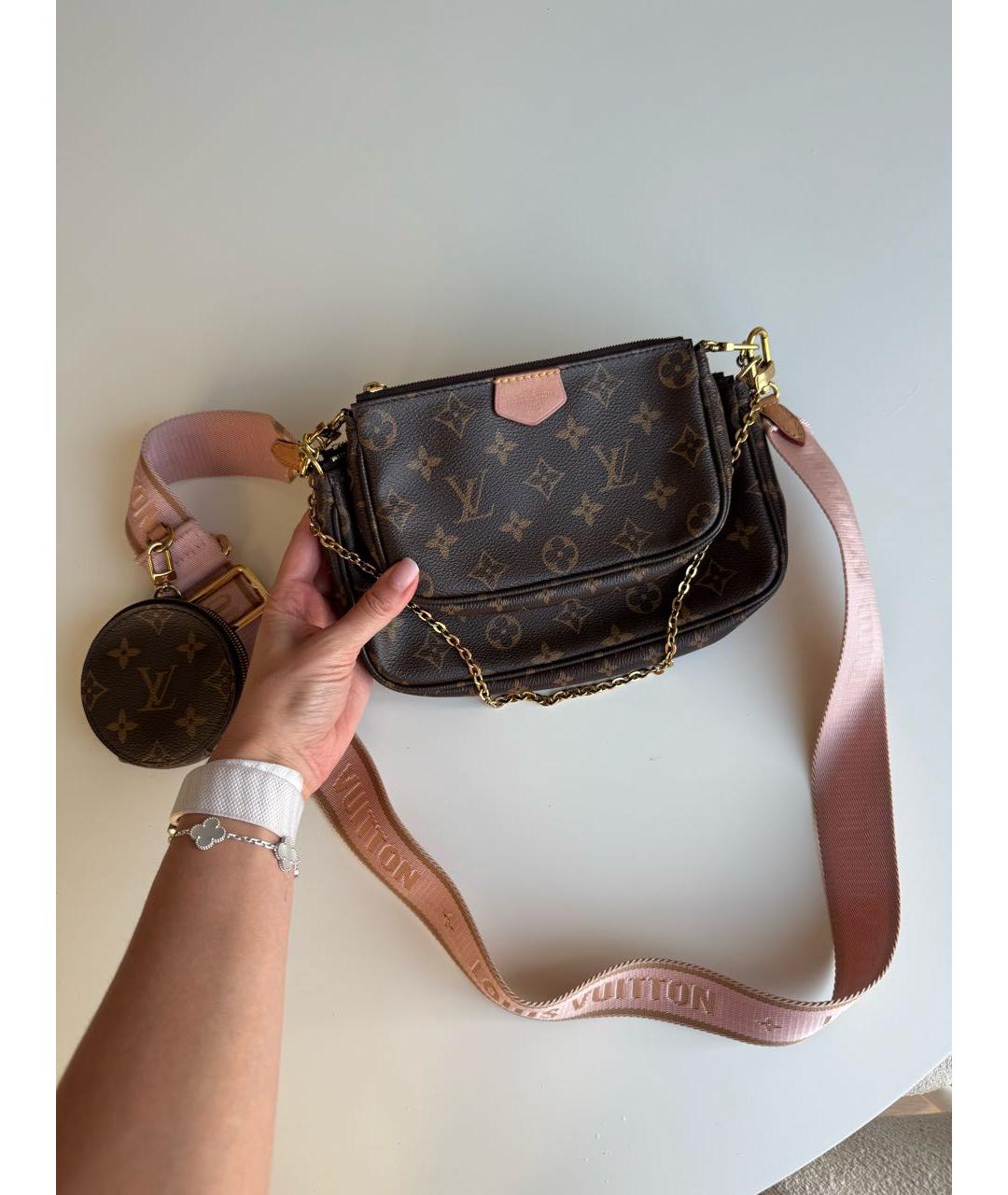 LOUIS VUITTON Коричневая сумка через плечо, фото 5