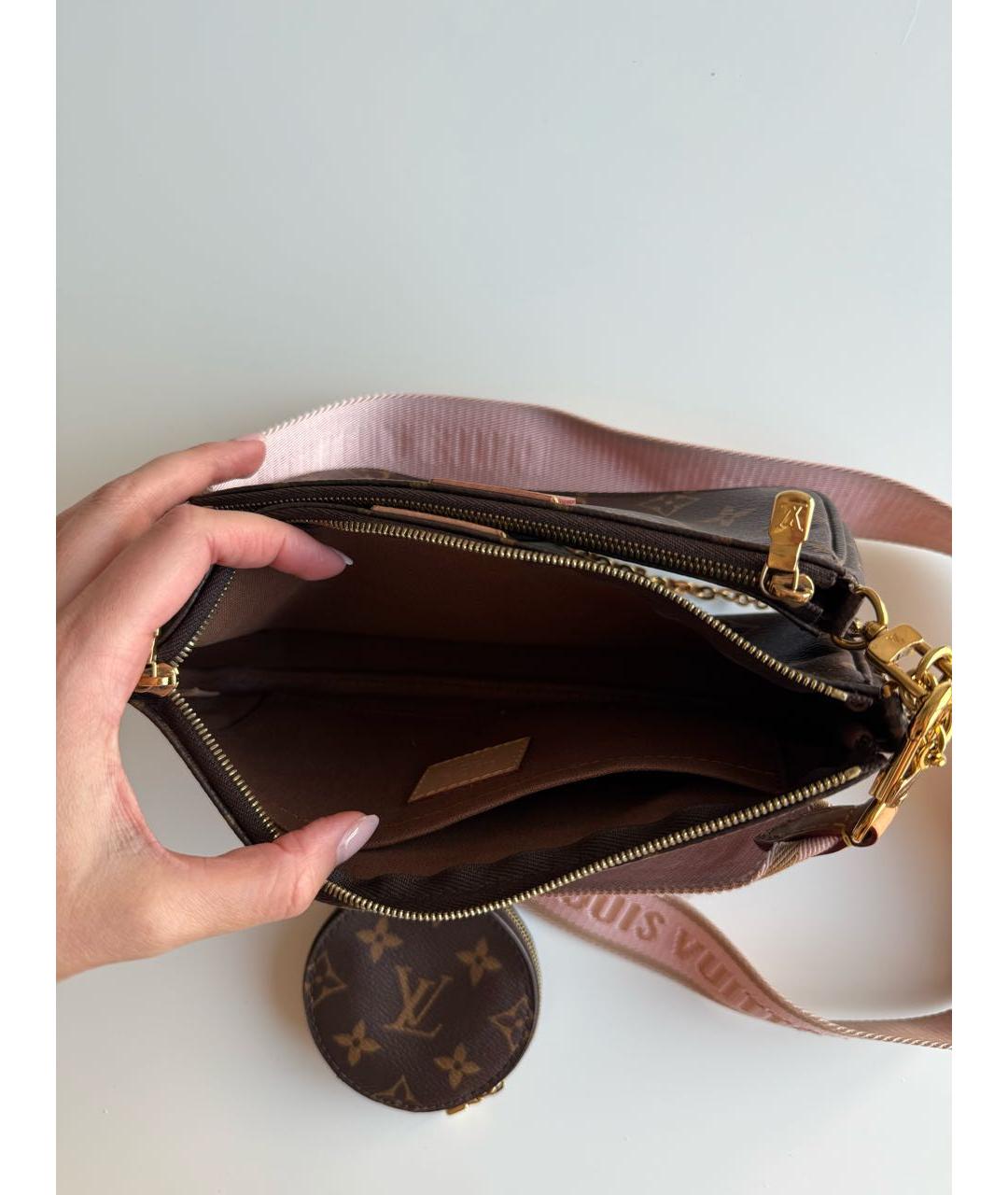 LOUIS VUITTON Коричневая сумка через плечо, фото 4