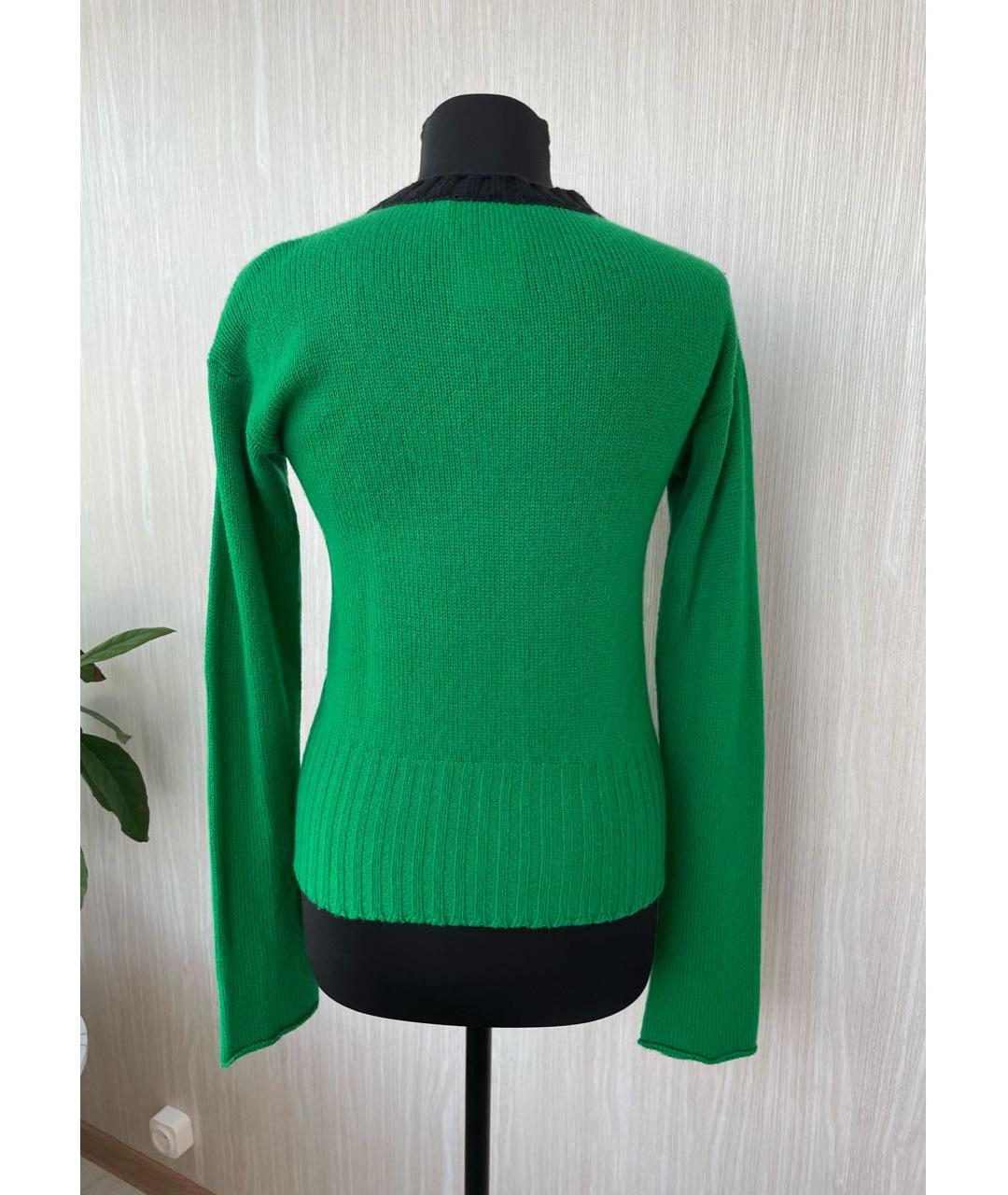 PHILOSOPHY DI LORENZO SERAFINI Зеленый кашемировый джемпер / свитер, фото 2