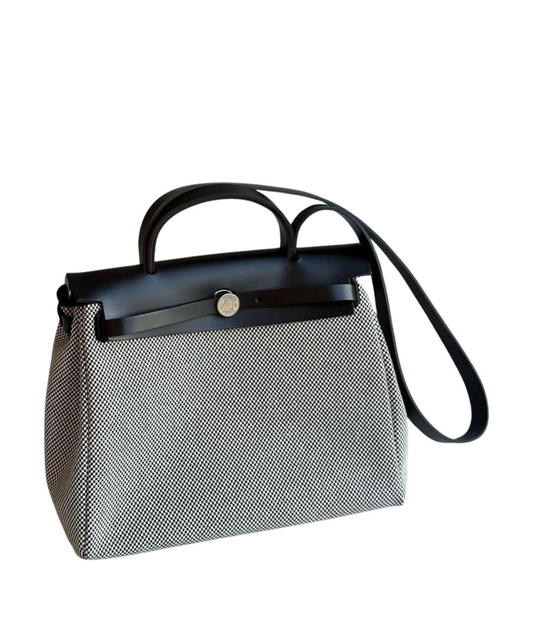 HERMES Серая тканевая сумка через плечо, фото 1