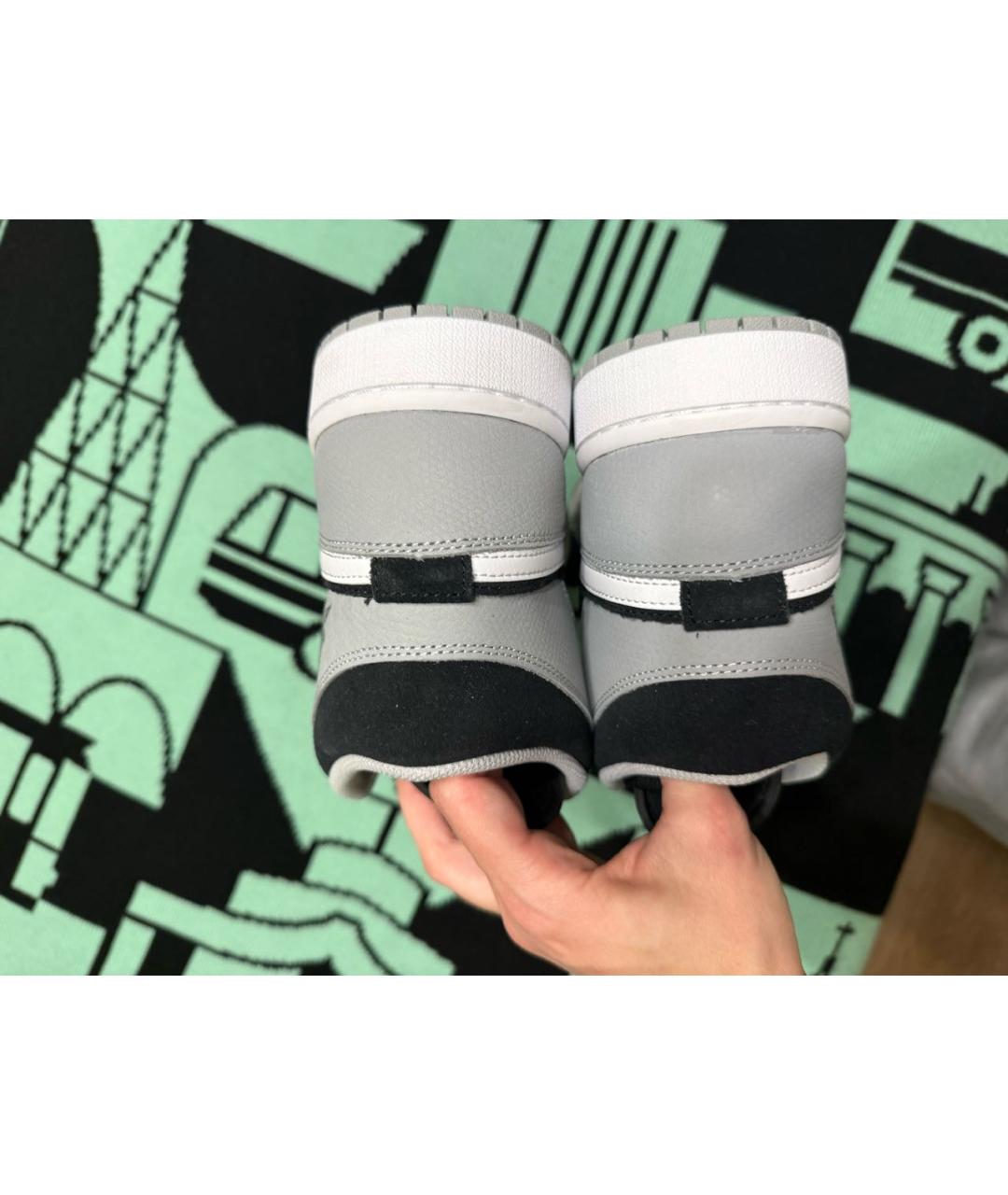 JORDAN Черные замшевые высокие кроссовки / кеды, фото 4