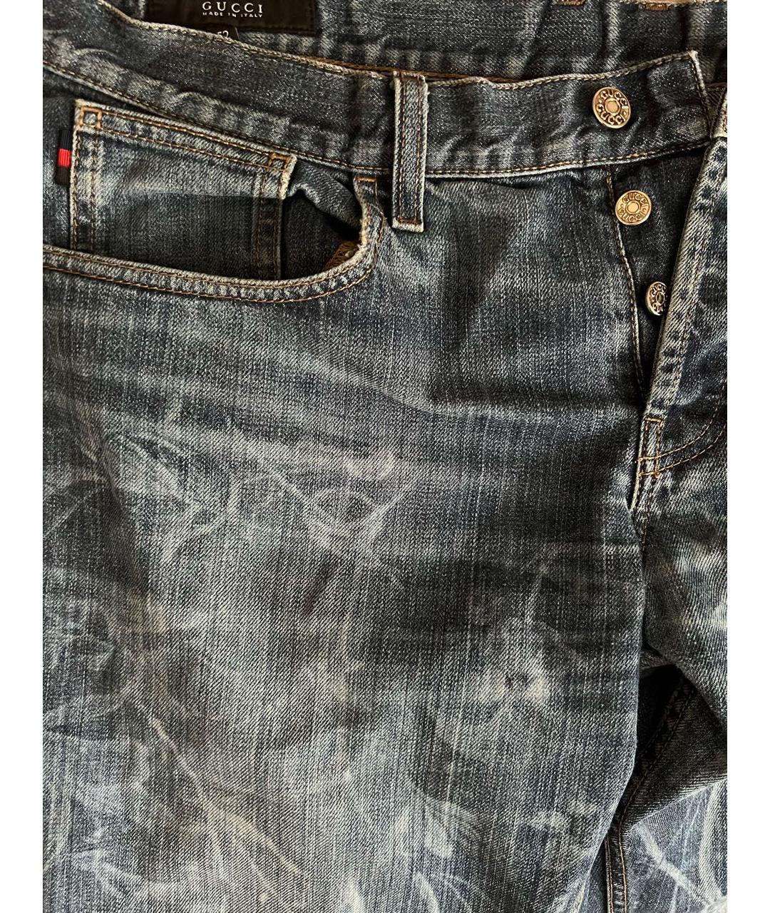 GUCCI Синие хлопковые шорты, фото 4