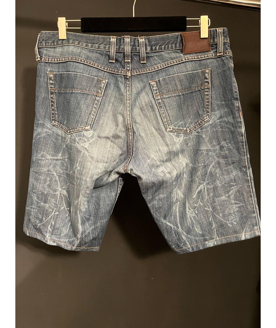 GUCCI Синие хлопковые шорты, фото 2