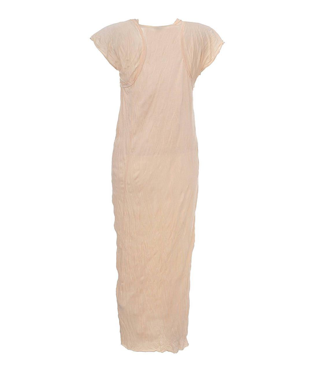 NUDE Бежевое вискозное платье, фото 2