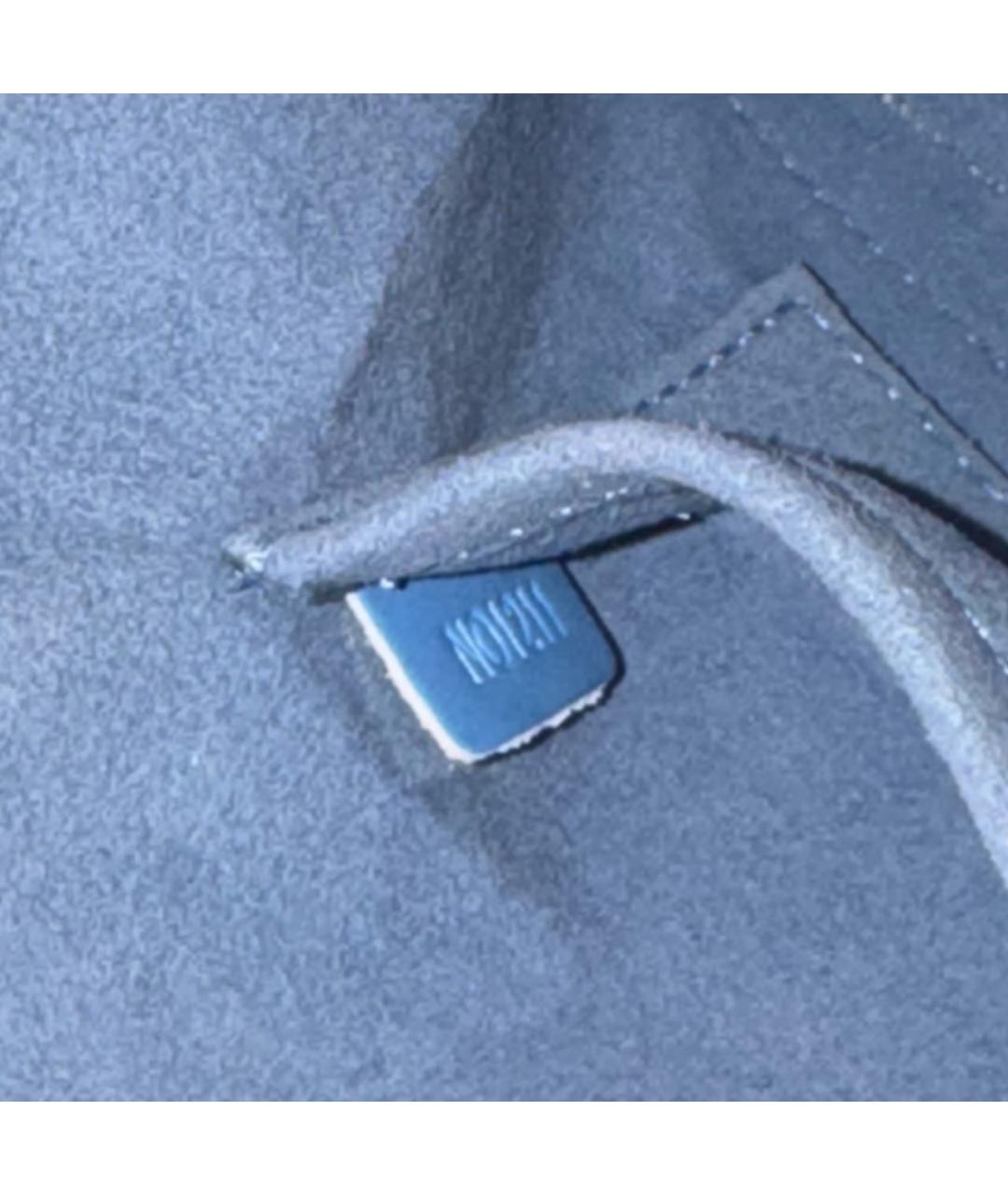 LOUIS VUITTON Голубая кожаная сумка с короткими ручками, фото 6