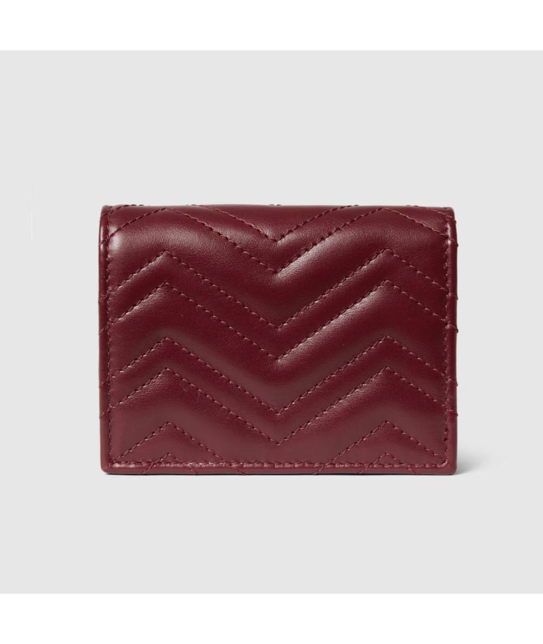 GUCCI Бордовый кожаный кошелек, фото 5