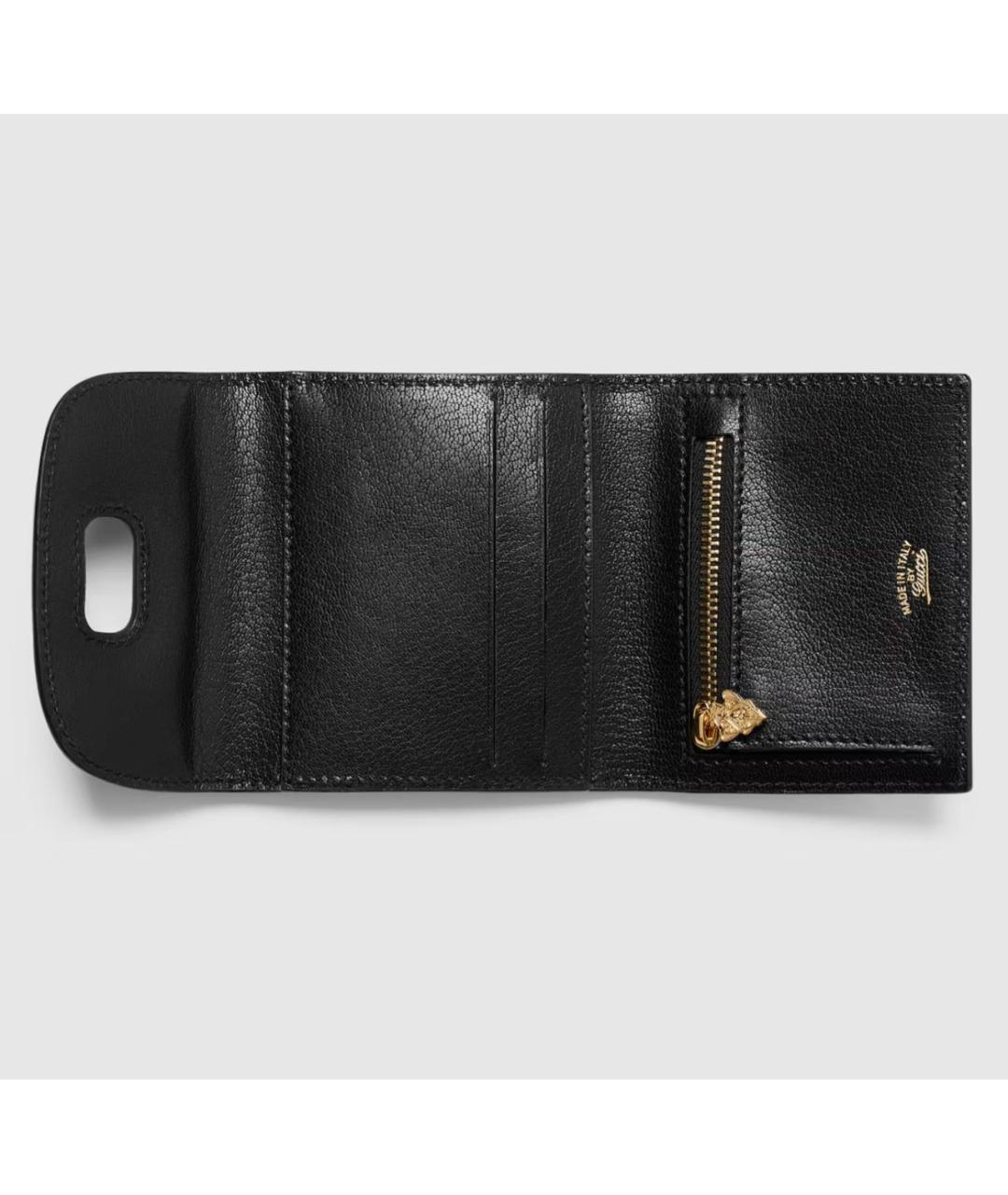 GUCCI Черный кожаный кардхолдер, фото 2