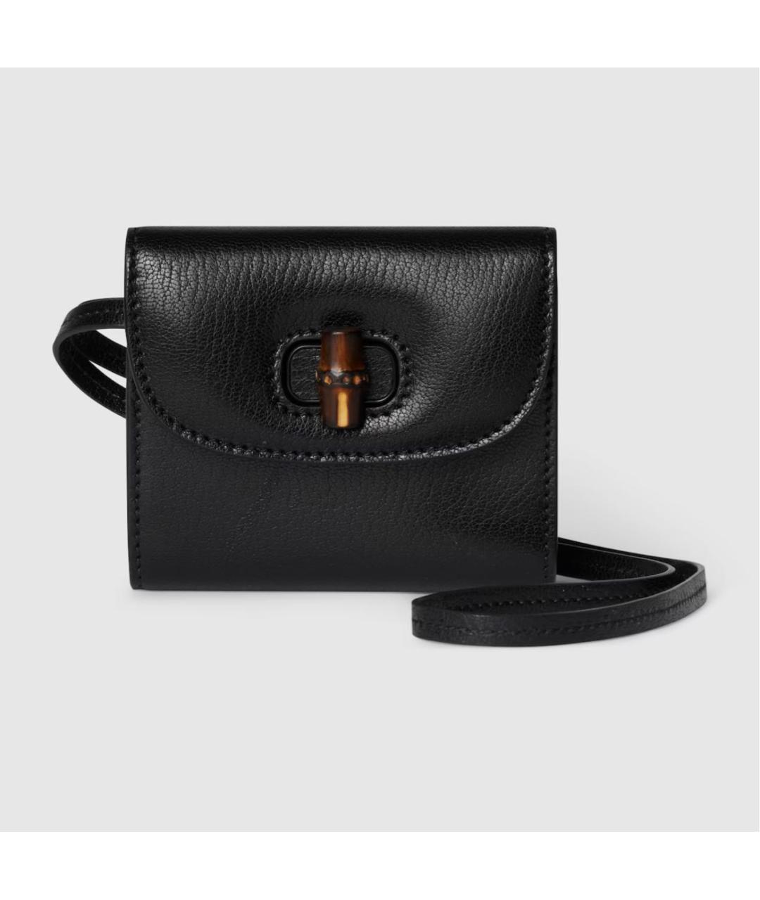 GUCCI Черный кожаный кардхолдер, фото 6