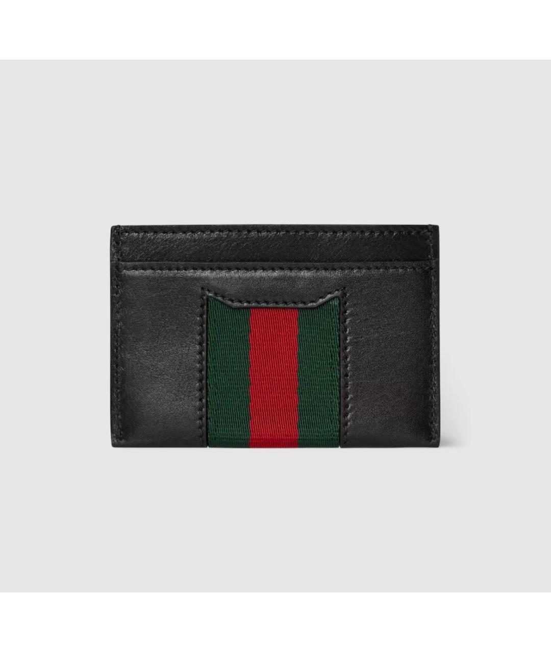 GUCCI Черный кожаный кардхолдер, фото 4
