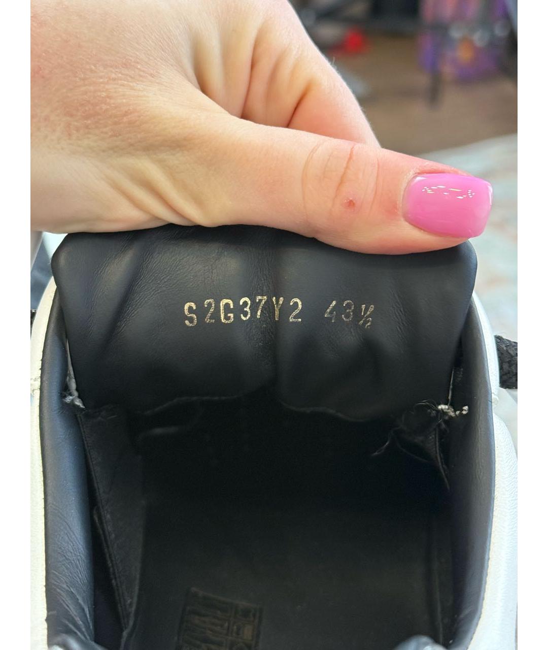 VALENTINO Белые кожаные низкие кроссовки / кеды, фото 5