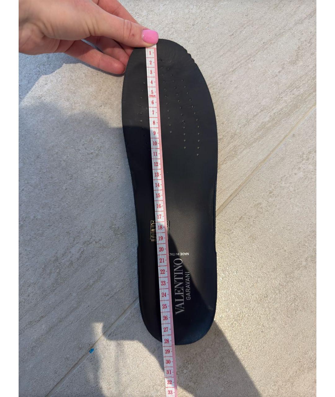 VALENTINO Белые кожаные низкие кроссовки / кеды, фото 7