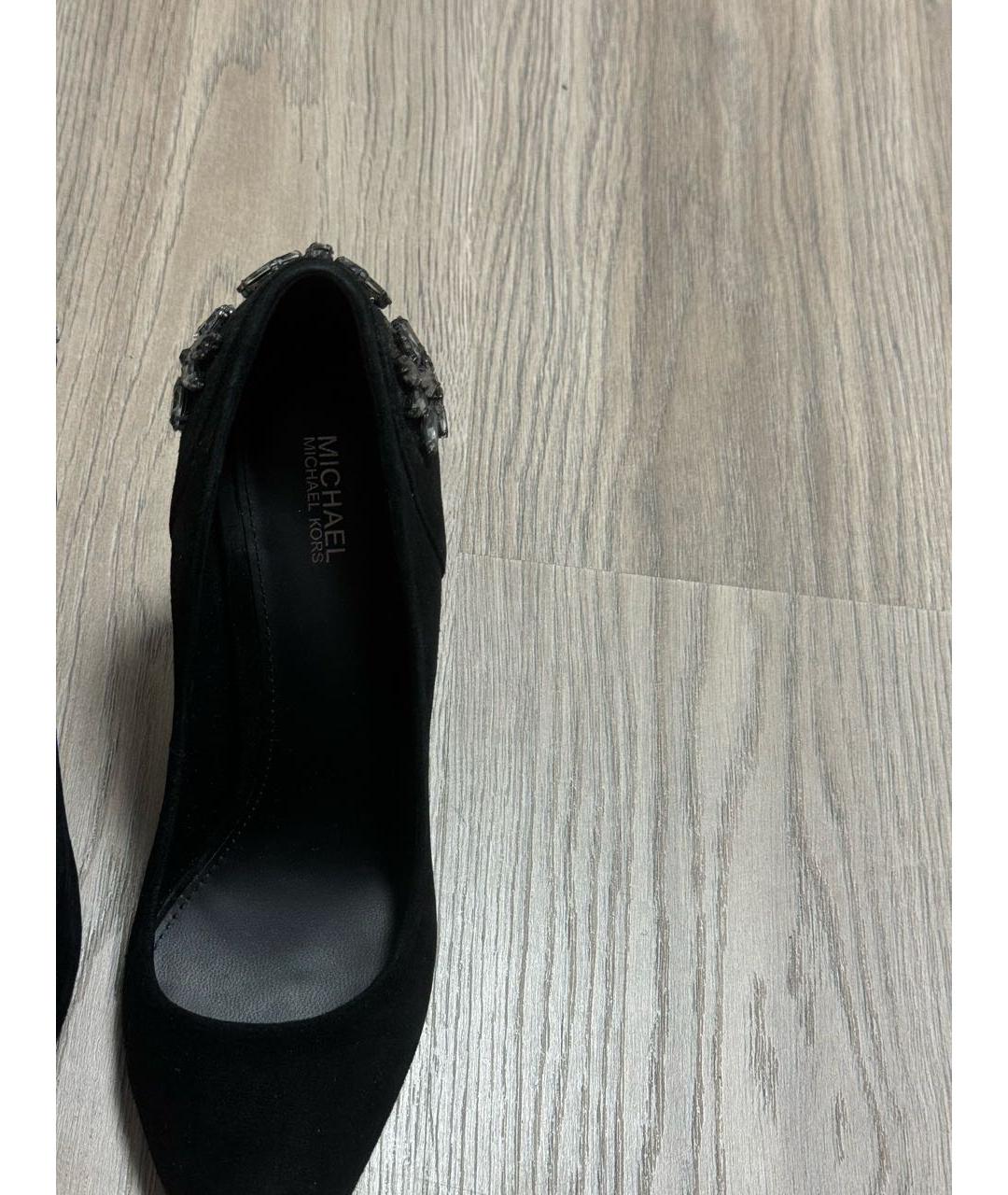 MICHAEL KORS Черные замшевые туфли, фото 4
