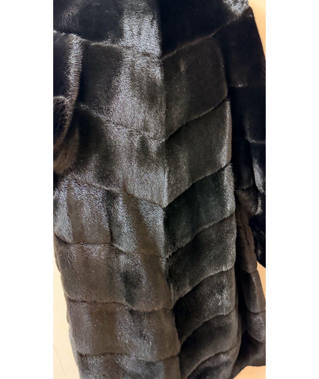 BRASCHI Черная меховая шуба, фото 3