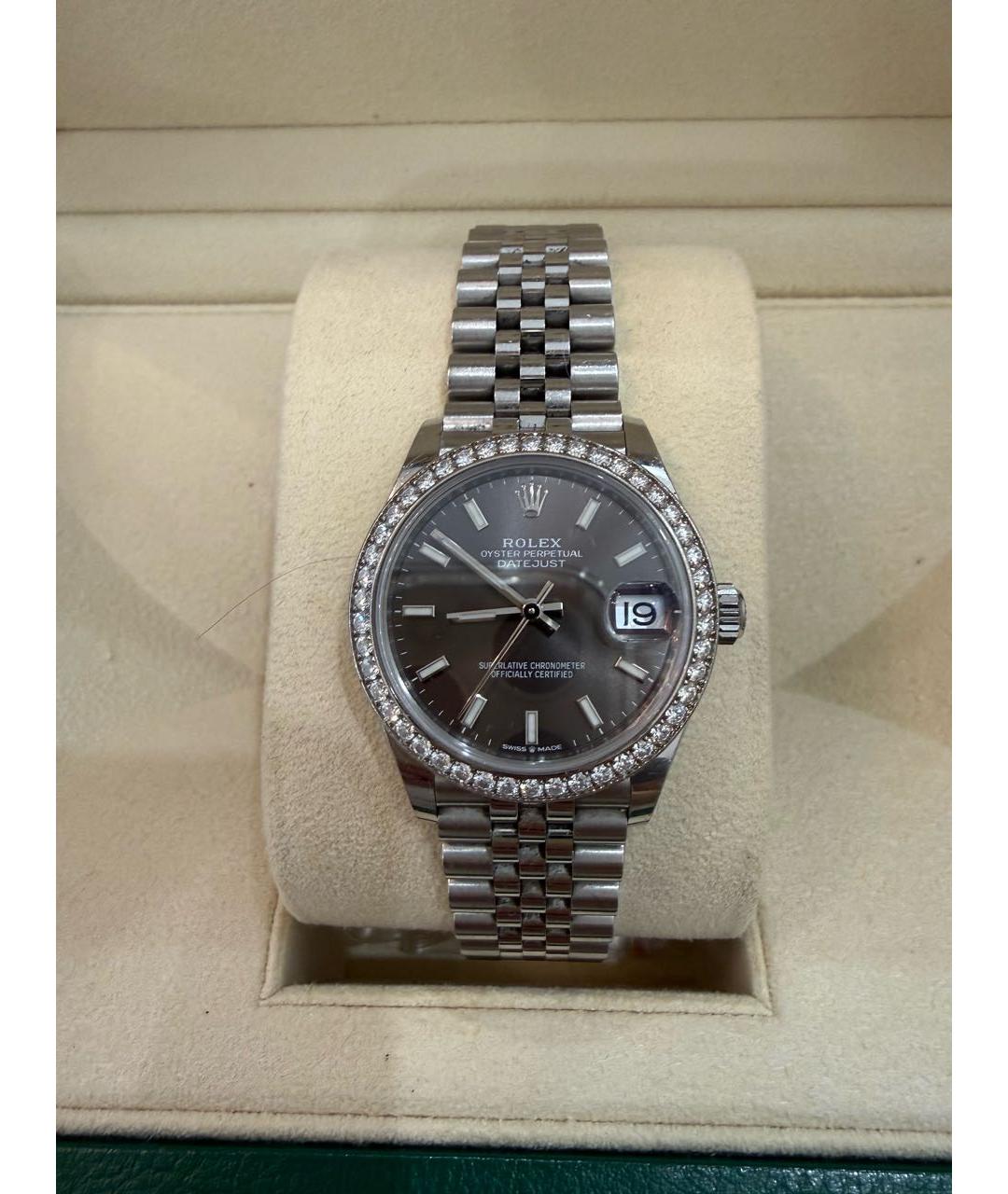 ROLEX Серебряные стальные часы, фото 7