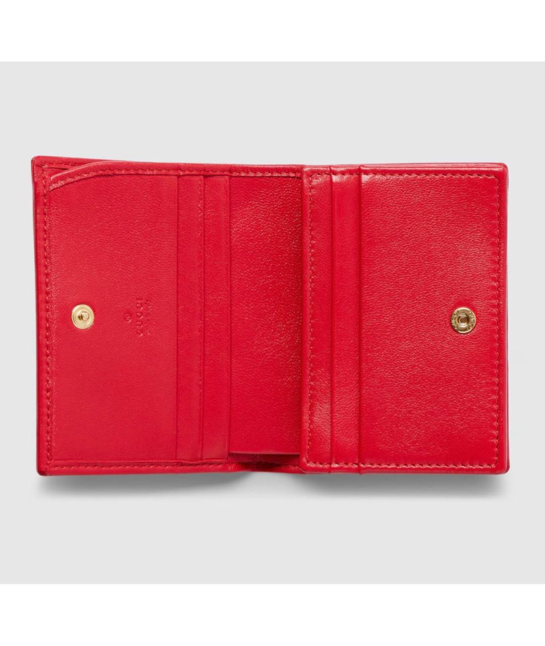 GUCCI Красный кожаный кошелек, фото 2